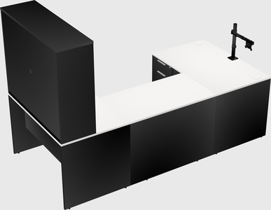 U-shaped desk