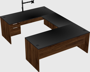 U-shaped desk