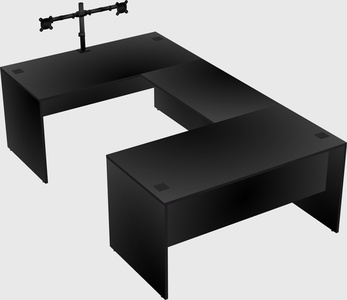 U-shaped desk