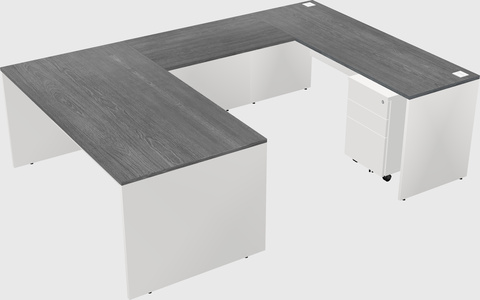 U-shaped desk