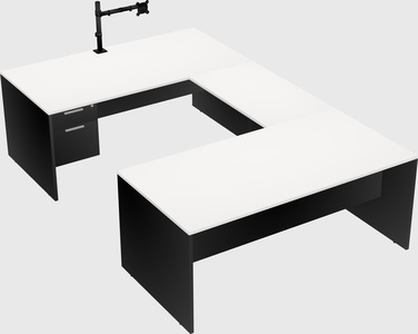 U-shaped desk