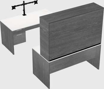 U-shaped desk