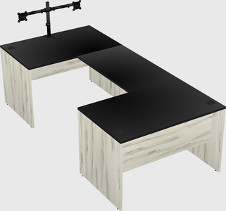 U-shaped desk