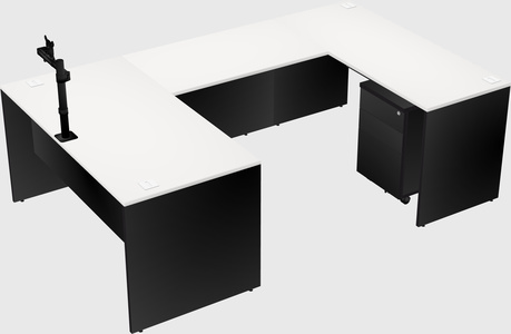 U-shaped desk
