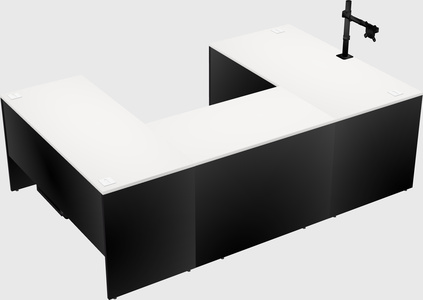 U-shaped desk