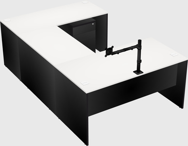 U-shaped desk