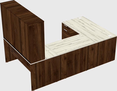 U-shaped desk