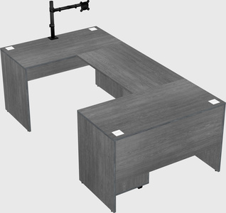 U-shaped desk
