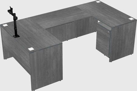 U-shaped desk
