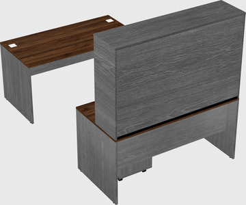 U-shaped desk