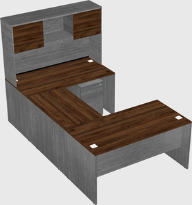 U-shaped desk
