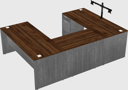 U-shaped desk