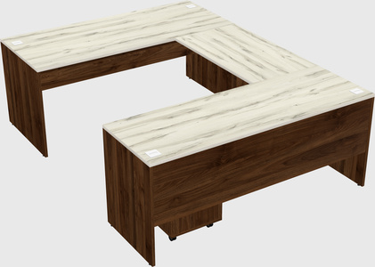 U-shaped desk