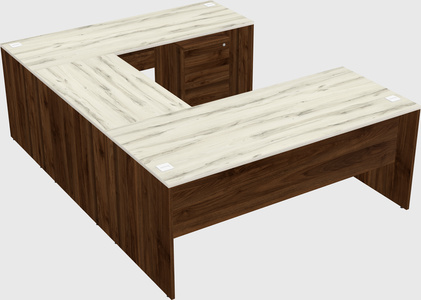 U-shaped desk