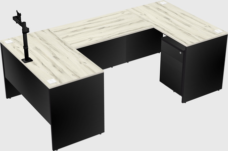 U-shaped desk
