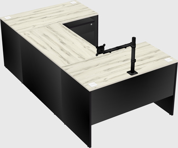 U-shaped desk