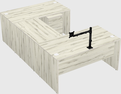 U-shaped desk
