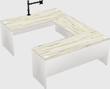 U-shaped desk