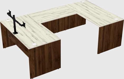 U-shaped desk