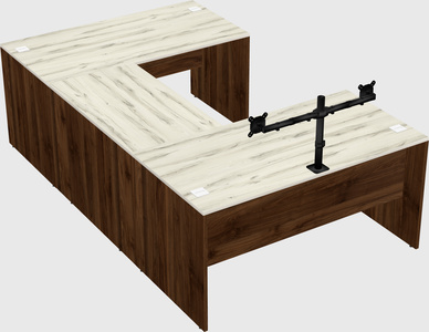U-shaped desk