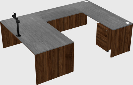 U-shaped desk