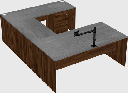 U-shaped desk