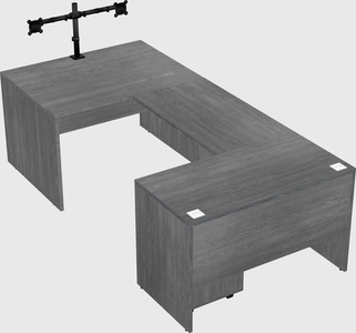 U-shaped desk