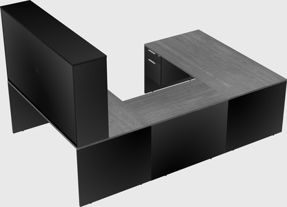 U-shaped desk