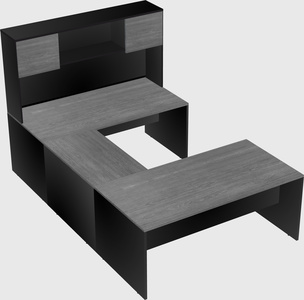 U-shaped desk