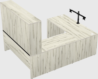 U-shaped desk