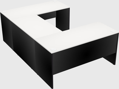 U-shaped desk