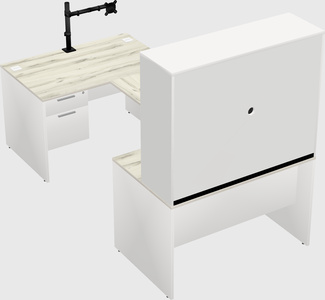 U-shaped desk