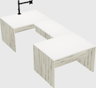 U-shaped desk