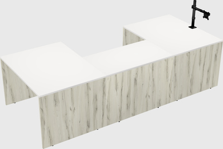 U-shaped desk