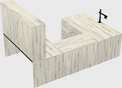 U-shaped desk