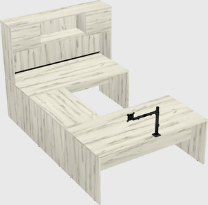 U-shaped desk