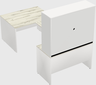 U-shaped desk