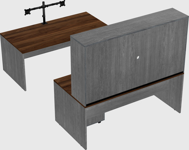 U-shaped desk