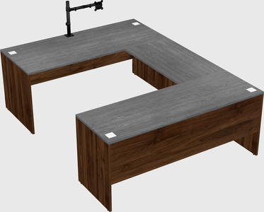U-shaped desk