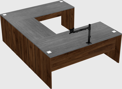U-shaped desk