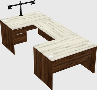U-shaped desk