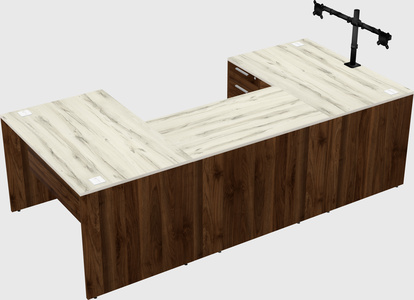U-shaped desk