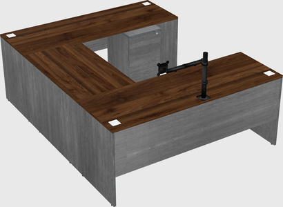 U-shaped desk