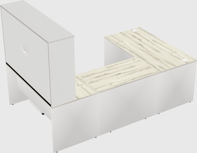 U-shaped desk
