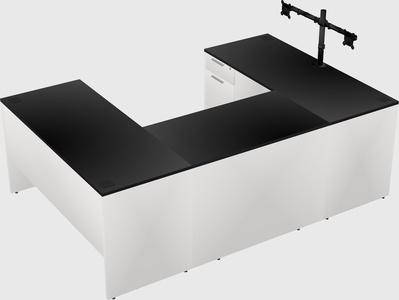 U-shaped desk