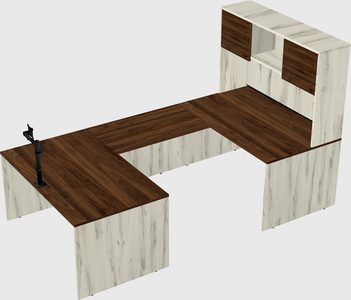 U-shaped desk