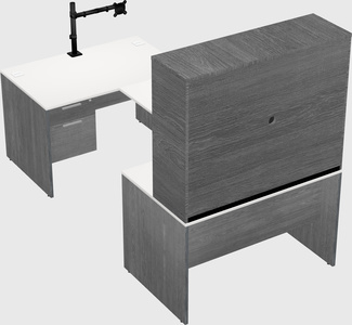 U-shaped desk
