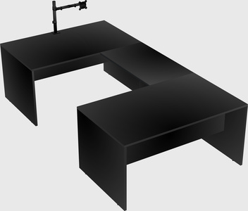 U-shaped desk