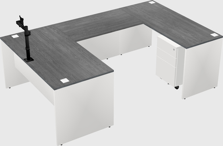 U-shaped desk