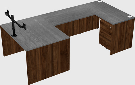 U-shaped desk